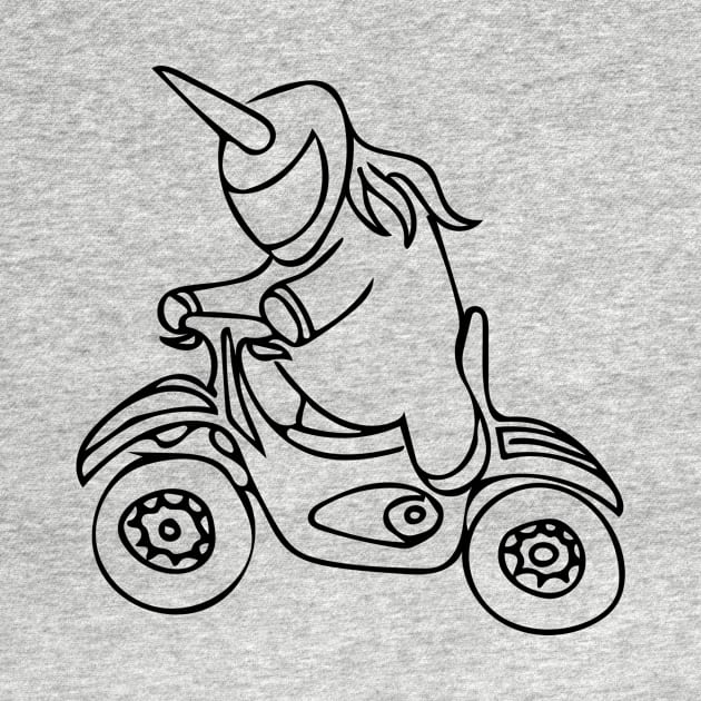 Unicorn Biker by A Magical Mess